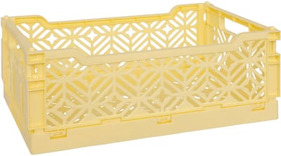 Atmosphera Kids Vouwkrat/Opbergkrat - Stapelbaar - 30x20x12cm - Geel