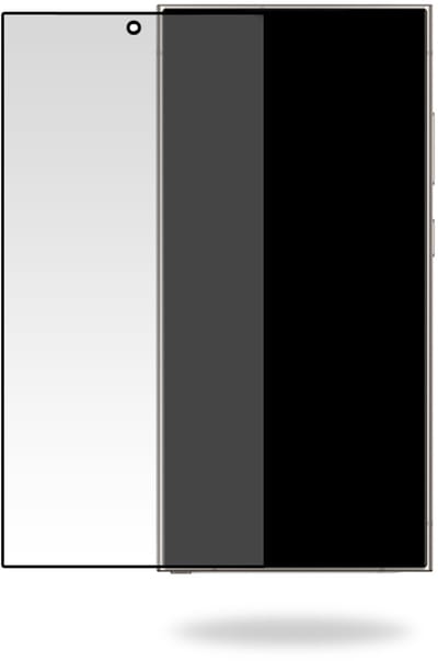 Mobilize Screenprotector geschikt voor Samsung Galaxy S24 Ultra Glazen | Mobilize Screenprotector - Case Friendly - Zwart