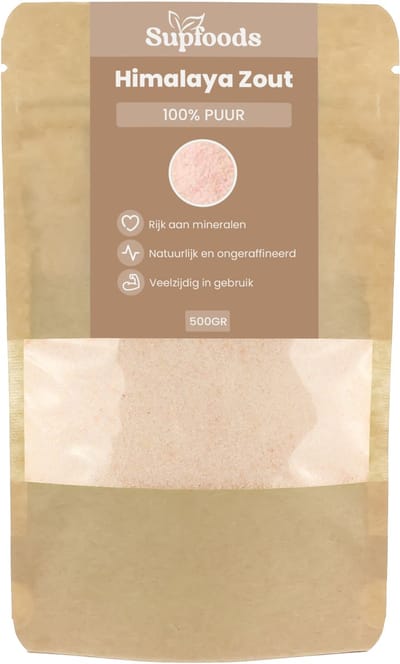 Himalaya Zout 100% Puur - 500gram - Ideaal als Natuurlijk Keukenzout, Ontspannend Badzout of Gezichtsscrub - Himalaya Zout Fijn