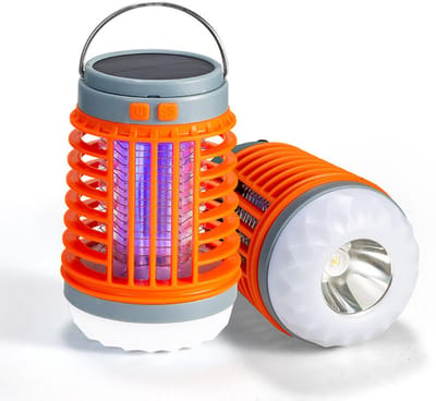 NAXSIR Muggenlamp met UV-Licht - Elektrische Insectenvanger voor Binnen & Buiten - USB Oplaadbaar & Geluidloos