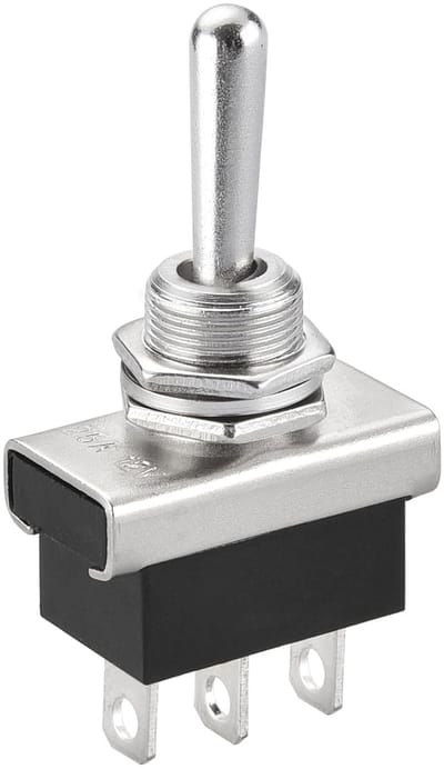 Store_9 - Toggle Switch - Heavy Duty - Metalen Switch - 25A 12V - On/Off - Betrouwbare Schakelaar voor Elektrische Apparaten - Geschikt voor Voertu...
