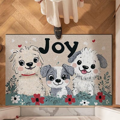 Tapis d'entrée dessin animé, Tapis anti-poussière et antidérapants pour entrée, Tapis de sol ménagers résistants aux taches et coupables, Tapis à boucles en fil pour entrée 40 * 60cm Silk Ring