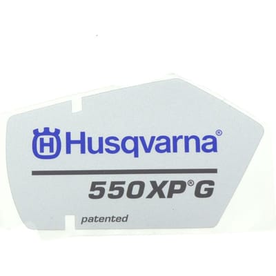Husqvarna 550xpg starterkap sticker