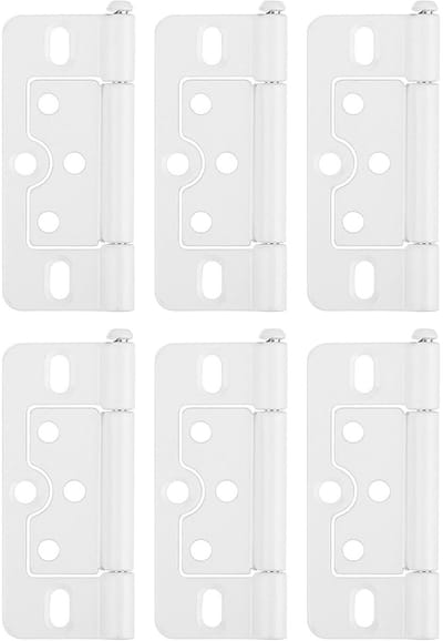 Dailygoods - 6 Stuks Vouwdeurscharnieren voor Meubels en Deuren