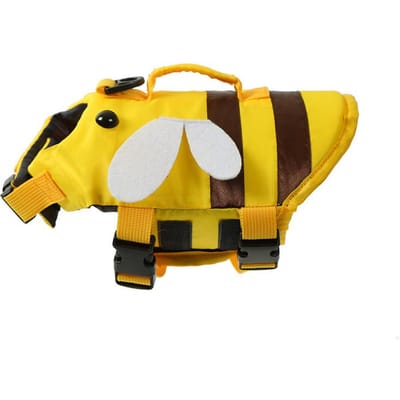 Gilet de sauvetage pour chien d'été Vêtements réglables Imperméable Haute flottabilité Durable Costume de natation pour chien Matériel d'entraînement à la natation pour animaux de compagnie (as the picture,M)
