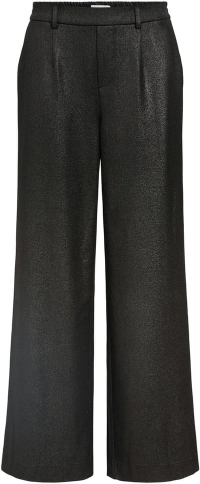 Object Objlisa Wide Pant Broeken Dames - Zwart - Maat 34