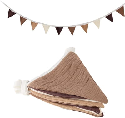 Allecto - Vlaggenlijn Kinderkamer - Multicolore Triangulaire Bunting - Feestdecoratie - Voor Verjaardag en Babyshower - Decoratie voor Kinderen - L...