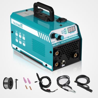 MIG Lasapparaat - Lasser 3-in-1 - Metaal Bewerken - Gasvrij met Flux-kerndraad - 110 Volt - Grijs