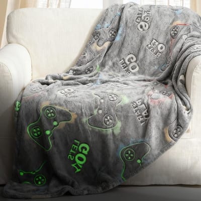 Zachte en Fluffy Kinderen Dekentje van 200 x 150 cm, Glow in the Dark, Perfect als Warm Cadeau voor Kerst, Verjaardag of Pasen