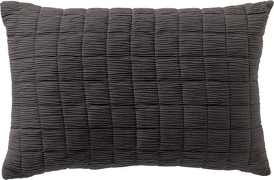 Dutch Decor REZA - Kussenhoes 40x60 cm - Charcoal Gray - antraciet - met rits - zonder binnenkussen