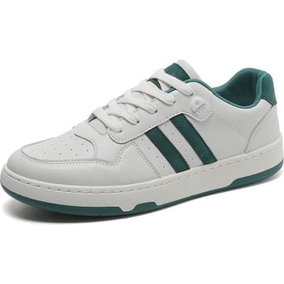 Heren Zomer Ademend Nieuwe All-Match Skateboard Schoenen Heren Casual Sport Trend Kleine Witte Schoenen Antislip Zachte Zool Sneakers 39 white