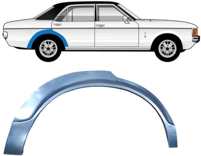 Reparatiepaneel achterspatbord voor Ford Granada 1972-1977 / Rechts