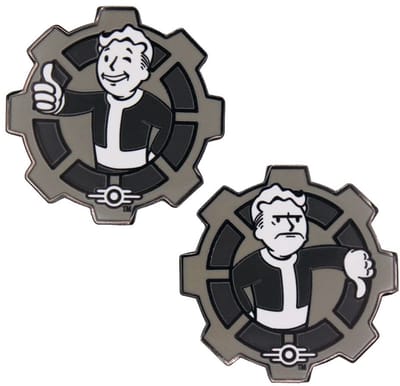 FaNaTtik Fallout Collectable Coin Decision Black & White Limited Edition Coins