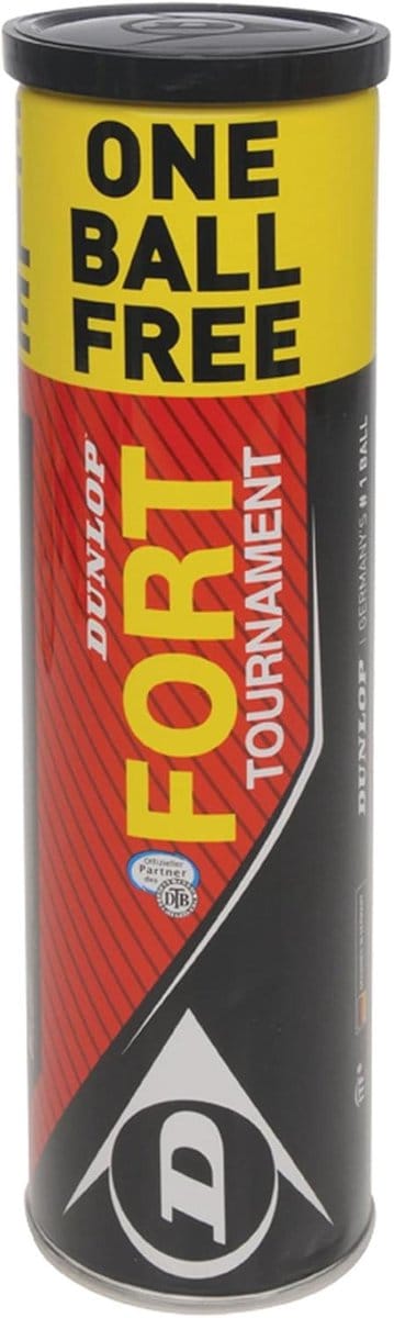 Tennisballen Fort Tournament 3 + 1 - Geel - One Size