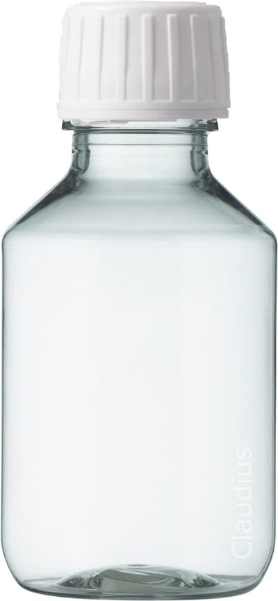 Lege Plastic Fles 100 ml PET transparant - met witte dop - set van 10 stuks - Navulbaar - Leeg