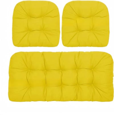 Tuinkussens Set - Zitkussens Buiten - Terras Meubels - Hoge Veerkracht Vulling - 110x50x48cm - Style9