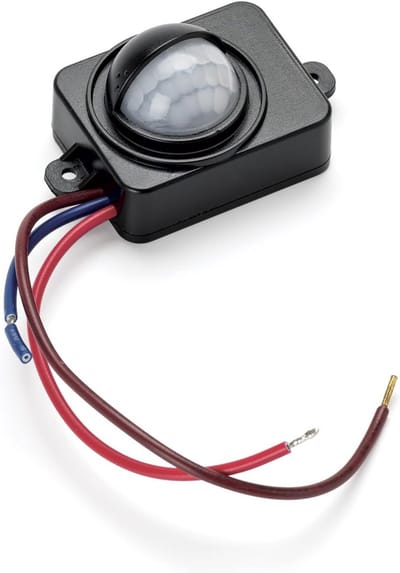 Inbouw Bewegingsmelder voor Buitenverlichting - 100W/50W LED Compatibel - 230V Zwart