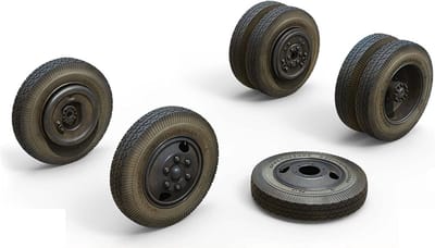 Wielenset voor Russische ZIS-5 Voertuigen Modelbouw Accessoires