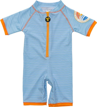 Ducksday - zwempak - voor baby - unisex - UPF 50+ - True Blue - maat 1 jaar - 74/80 - UV beschermend