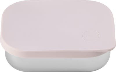 AYA&IDA - Lunch Box - opbergdoos - meenemen - brood - lunch - salade - RVS- siliconen deksel - 900ml - SOFT ROSE