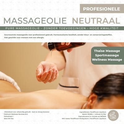 Auralis - Massageolie neutraal - Professionele transparante massageolie - Minerale olie - Glijvermogen hoog