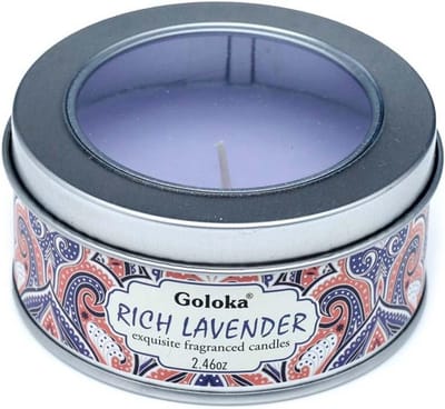 Lavendel Soja Wax Kaars in Blik voor Reizen en Ontspanning