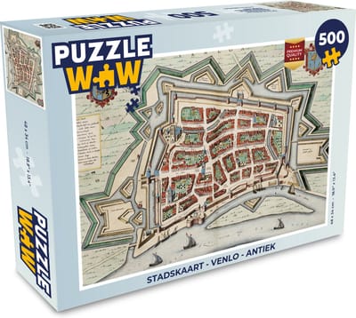 Puzzel Stadskaart - Venlo - Antiek - Legpuzzel - Puzzel 500 stukjes - Plattegrond