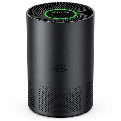 ITRONIQ Luchtreiniger Met Wifi Voor 110m² - H13 HEPA Filter - App Bediening - CADR 185 m³/u - Auto Modus - Slaapmodus 24DB - Zwart
