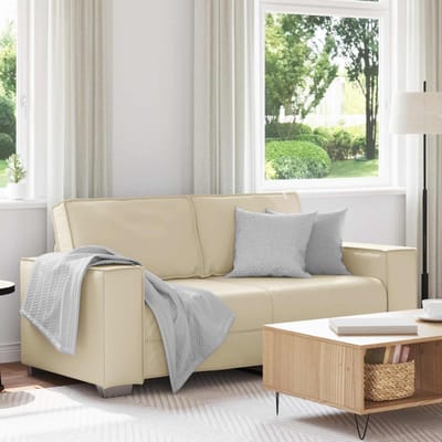 vidaXL - Loveseat - Crème - 180 - cm - Kunstleer