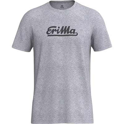 Erima Retro T-Shirt Kinderen - Grey Melange | Maat: 140