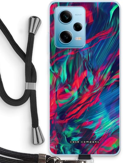 Case Company® - Hoesje met koord geschikt voor Xiaomi Redmi Note 12 Pro 5G hoesje met Koord - Pilgrims Of The Sea - Telefoonhoesje met Zwart Koord - Bescherming aan alle Kanten en Over de Schermrand