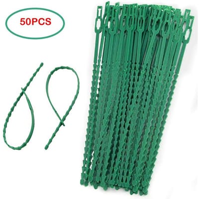 Clips de Support de plantes en plastique réutilisables, 50 pièces, pinces pour plantes suspendues, jardin de vigne 50pcs