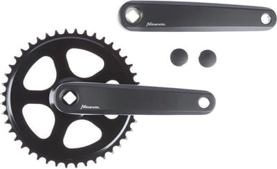 Miranda Crankset Delta Jis Voor Gates 44t 170mm Alu Zwart