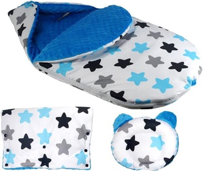 Kinderwagen Voetzak - Baby slaapzak - Baby comfort - 3-in-1 ontwerp - 85x45 cm - Grijs