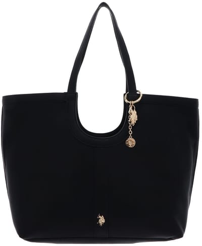U.S. POLO ASSN. schoudertas Lawson Shopping Bag Black zwart