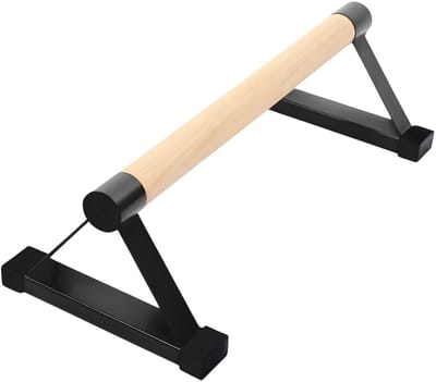Push-up Beugel – Voor thuis, slaapzaal en sportschool – Driehoekige handstand- en push-up bars voor calisthenics – Zwart Beukenhout