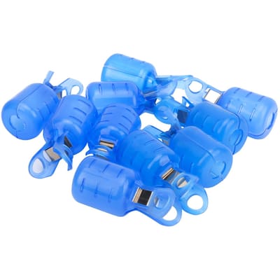 10PCS Housse d'Hameçon de Pêche EVA Protecteur d'Hameçon pour Turlutte Étui Boîtes à Matériel de Pêche OutilsL blue