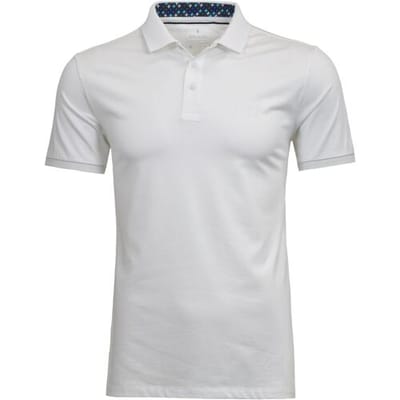 Ragman Polo Piqué Uni Keep Dry Finish Wit / male