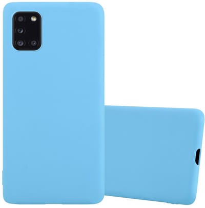 Cadorabo Hoesje geschikt voor Samsung Galaxy A31 in CANDY BLAUW - Beschermhoes gemaakt van flexibel TPU silicone Case Cover
