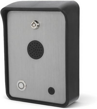Audio Intercom Alarm - Noodoproep Punt - Veiligheid Thuis - Dubbele Ingangspoorten - AC/DC 12-24V - Zwart