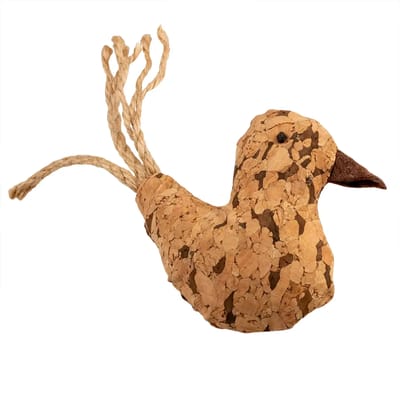 Duvoplus - Speelgoed Voor Dieren - Kat - Cork Vogel 8x12x2,5cm Bruin - 1st