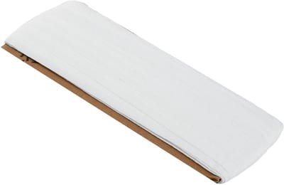 Dailygoods - Gordijnband, 30 m x 2,5 cm, wit, gordijnband om op te naaien, universele band, plooiband voor raamgordijn, deurgordijn, douchegordijn