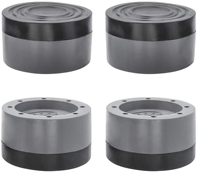 Dailygoods- Wasmachine Voeten Pads Antivibratie - Trillingsdempers - Antislip - Rubber Mat - Vaste Beugel - 4 Stuks