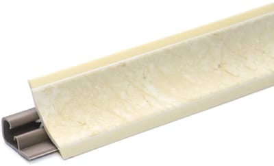 DQ-PP 1,5 m HOEKLIJST - Licht Marmer - 23 x 23 mm - PVC - GRATIS schroeven - Keukenlijst Werkblad Afwerkingslijst Lijst Keuken Keukenafwerkingslijst Wandafwerkingslijst Tafelbladlijst