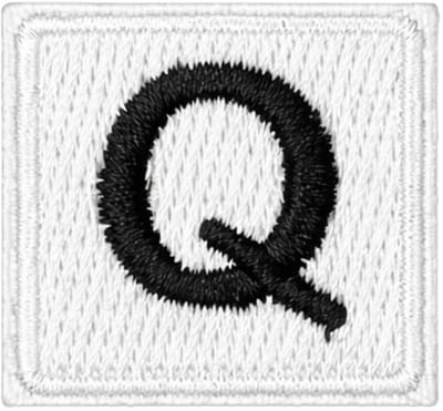 Fjesta© Oeteldonk embleem - Scrabble stijl letter Q