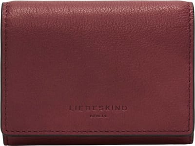 LIEBESKIND BERLIN Portemonnee LOU 2 3D Leather Louisa Wallet Berry Wijnrood