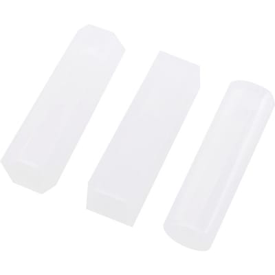 Lot de 3 moules cylindriques en silicone à rayures pour la fabrication de pendentifs en résine