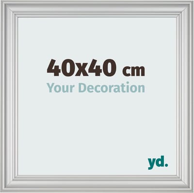 Your Decoration - Fotolijst 40x40 cm - MDF - Zilver Mat - Lazio