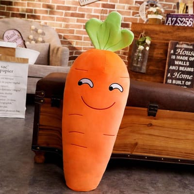 45/50/65/90cm Cartoon Smile Wortel Pluche speelgoed Leuke Simulatie Groente Wortel Kussen Poppen Gevulde Zachte Speelgoed voor Kinderen Cadeau 45CM