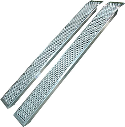 2 Oprijplaten 200X26cm - 1000KG - aluminium - antislip - ultralicht